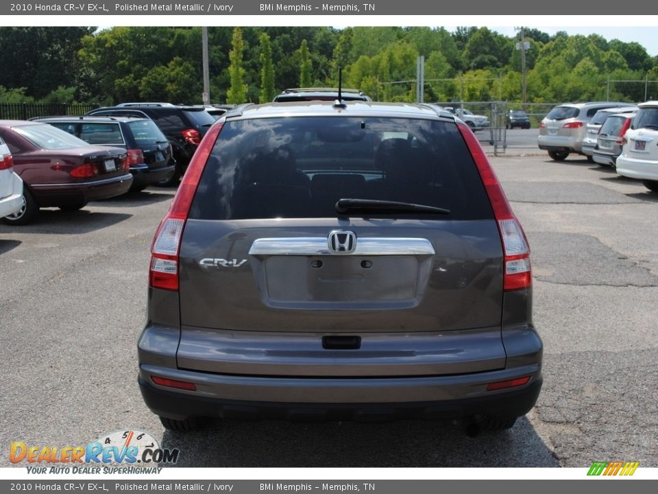 2010 Honda CR-V EX-L Polished Metal Metallic / Ivory Photo #4