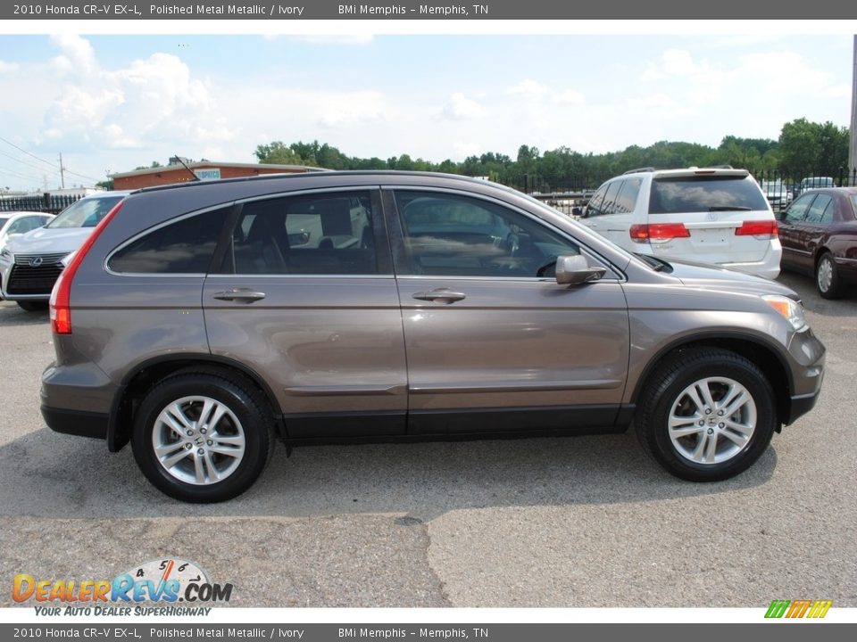 2010 Honda CR-V EX-L Polished Metal Metallic / Ivory Photo #6