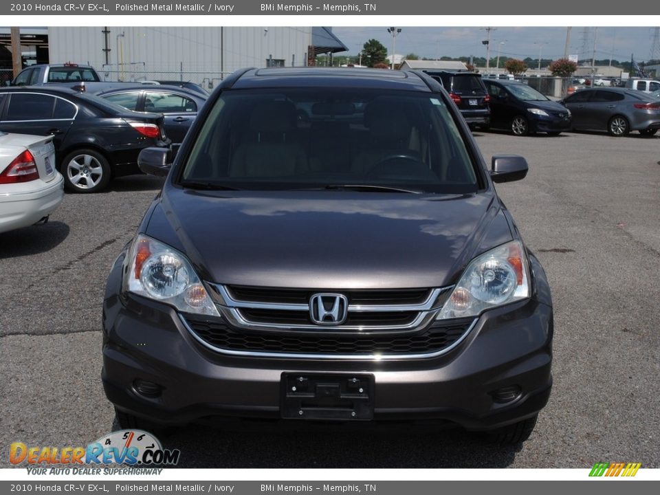 2010 Honda CR-V EX-L Polished Metal Metallic / Ivory Photo #8