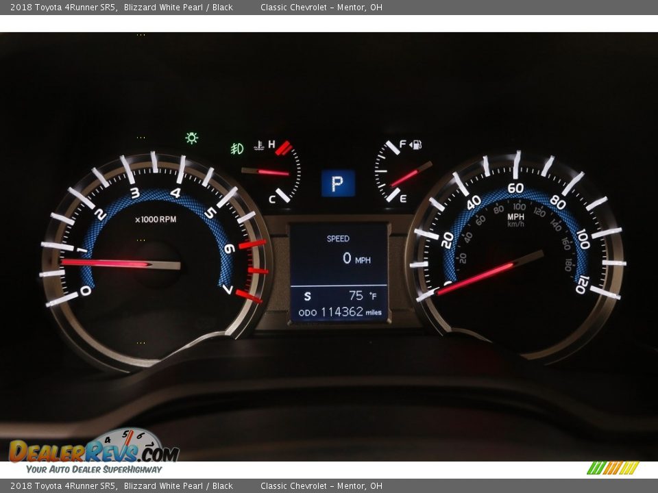 2018 Toyota 4Runner SR5 Gauges Photo #8