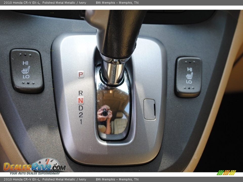 2010 Honda CR-V EX-L Polished Metal Metallic / Ivory Photo #19