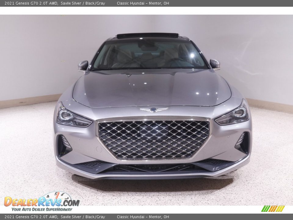 2021 Genesis G70 2.0T AWD Savile Silver / Black/Gray Photo #2