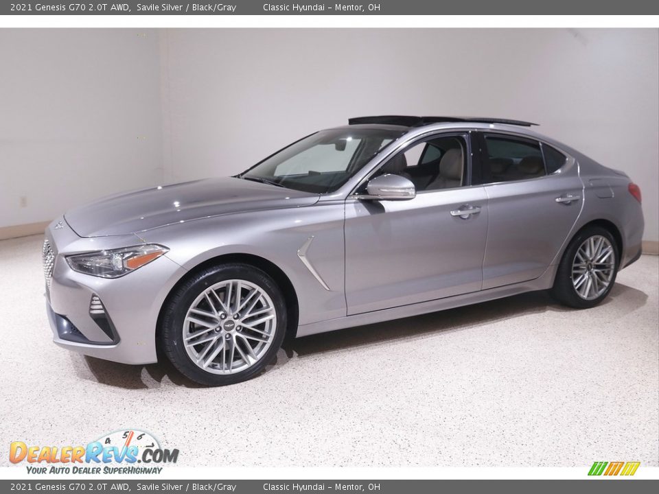 Front 3/4 View of 2021 Genesis G70 2.0T AWD Photo #3