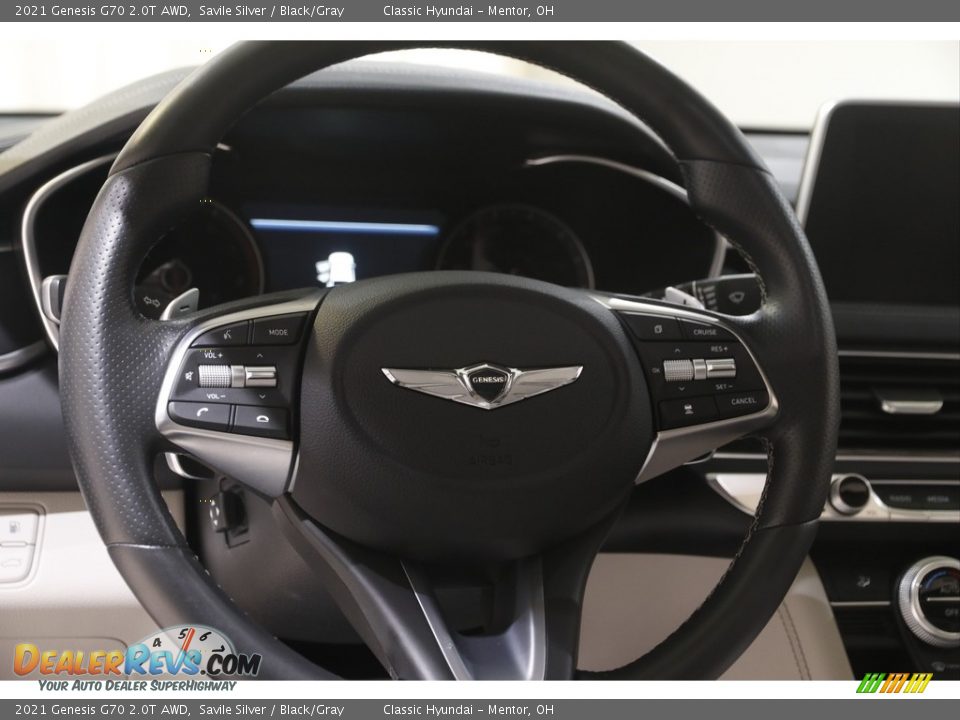 2021 Genesis G70 2.0T AWD Steering Wheel Photo #7