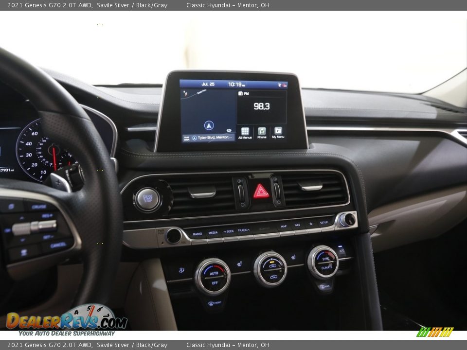 2021 Genesis G70 2.0T AWD Savile Silver / Black/Gray Photo #9