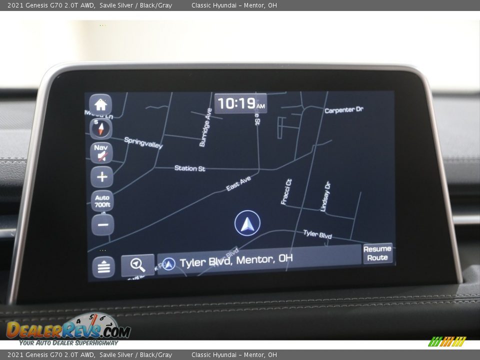 Navigation of 2021 Genesis G70 2.0T AWD Photo #10