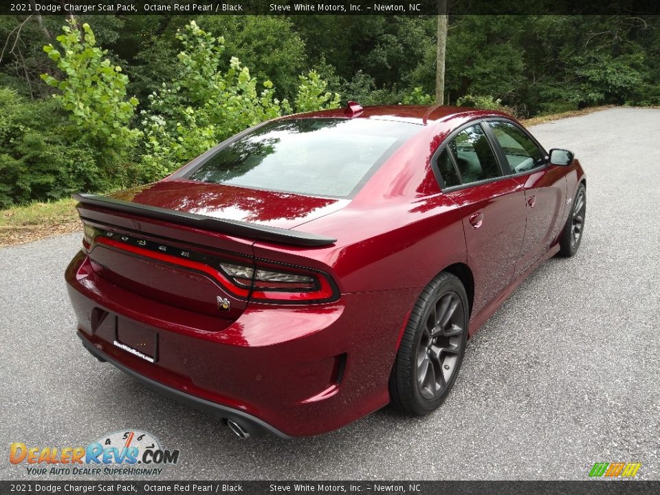 2021 Dodge Charger Scat Pack Octane Red Pearl / Black Photo #7