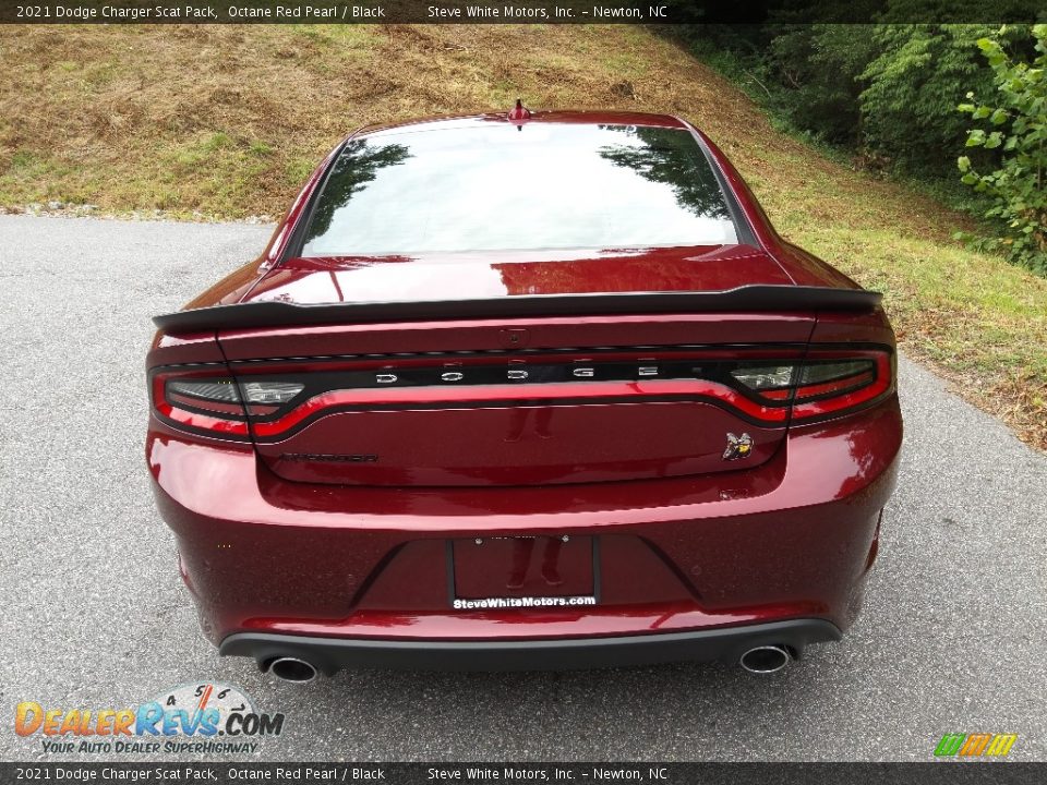 2021 Dodge Charger Scat Pack Octane Red Pearl / Black Photo #8