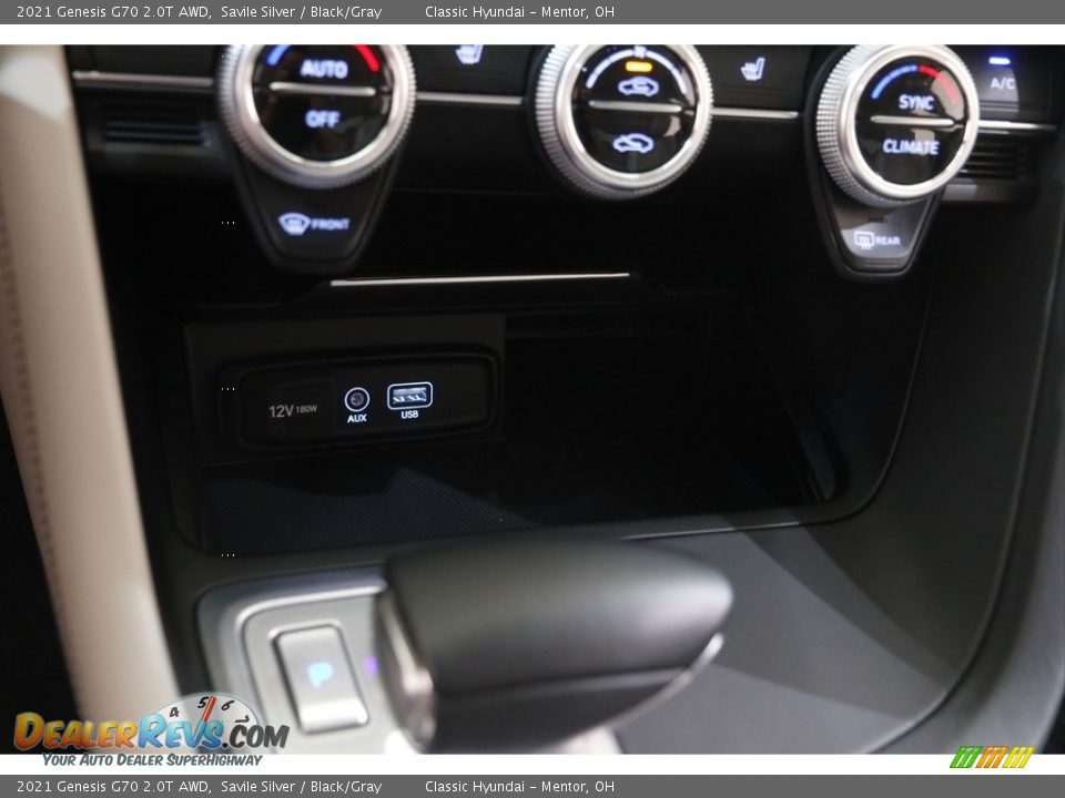 2021 Genesis G70 2.0T AWD Savile Silver / Black/Gray Photo #16