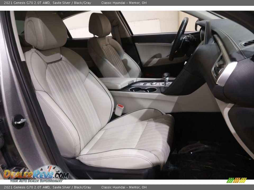 Front Seat of 2021 Genesis G70 2.0T AWD Photo #17