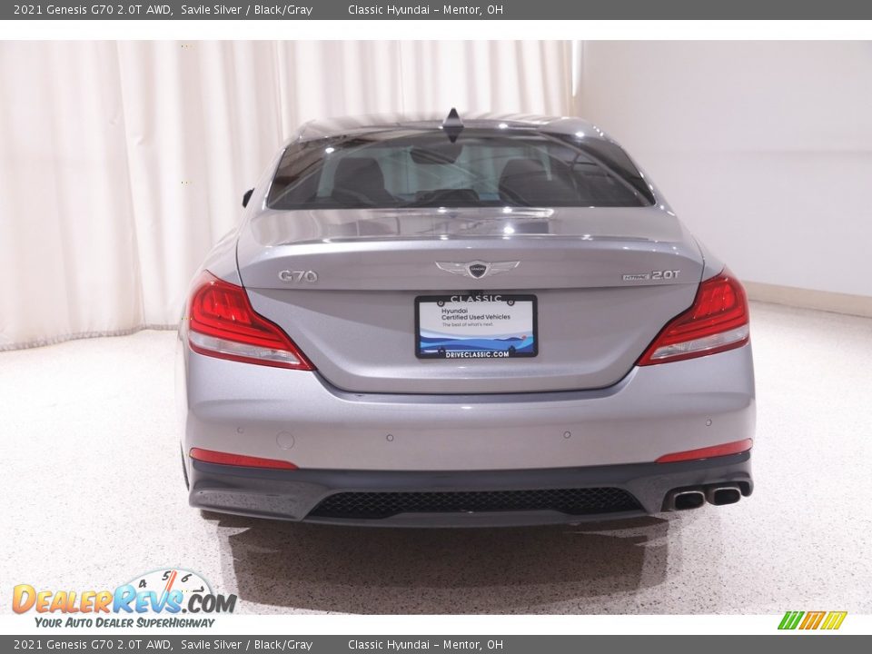 2021 Genesis G70 2.0T AWD Savile Silver / Black/Gray Photo #20