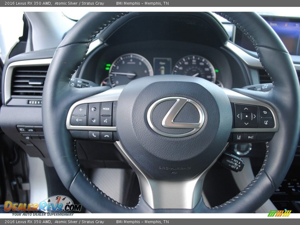 2016 Lexus RX 350 AWD Atomic Silver / Stratus Gray Photo #12