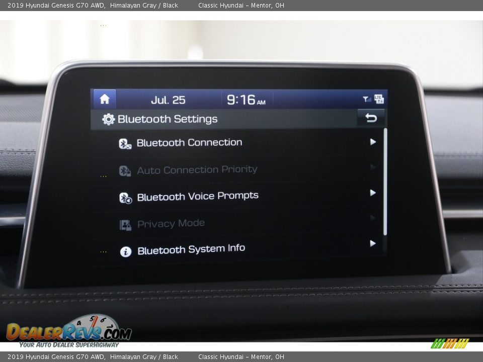 2019 Hyundai Genesis G70 AWD Himalayan Gray / Black Photo #12