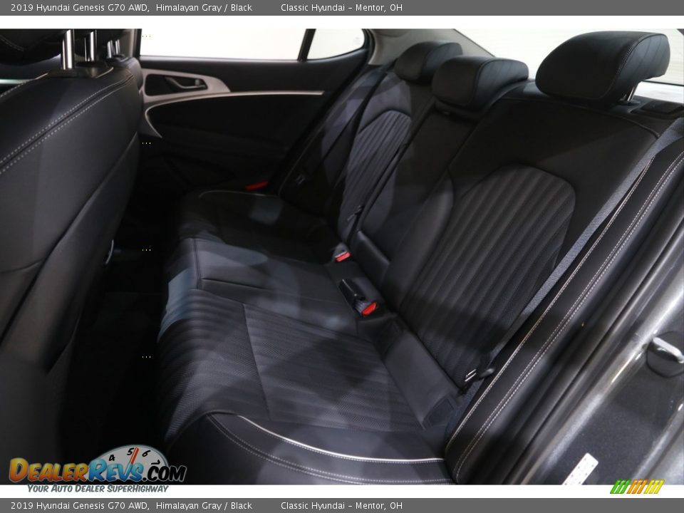 Rear Seat of 2019 Hyundai Genesis G70 AWD Photo #19
