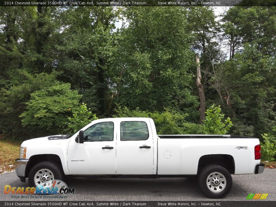 Summit White 2014 Chevrolet Silverado 3500HD WT Crew Cab 4x4 Photo #1