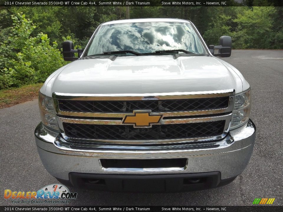 2014 Chevrolet Silverado 3500HD WT Crew Cab 4x4 Summit White / Dark Titanium Photo #3