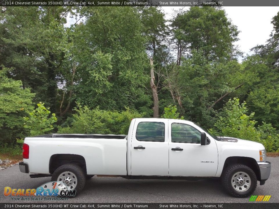 Summit White 2014 Chevrolet Silverado 3500HD WT Crew Cab 4x4 Photo #5