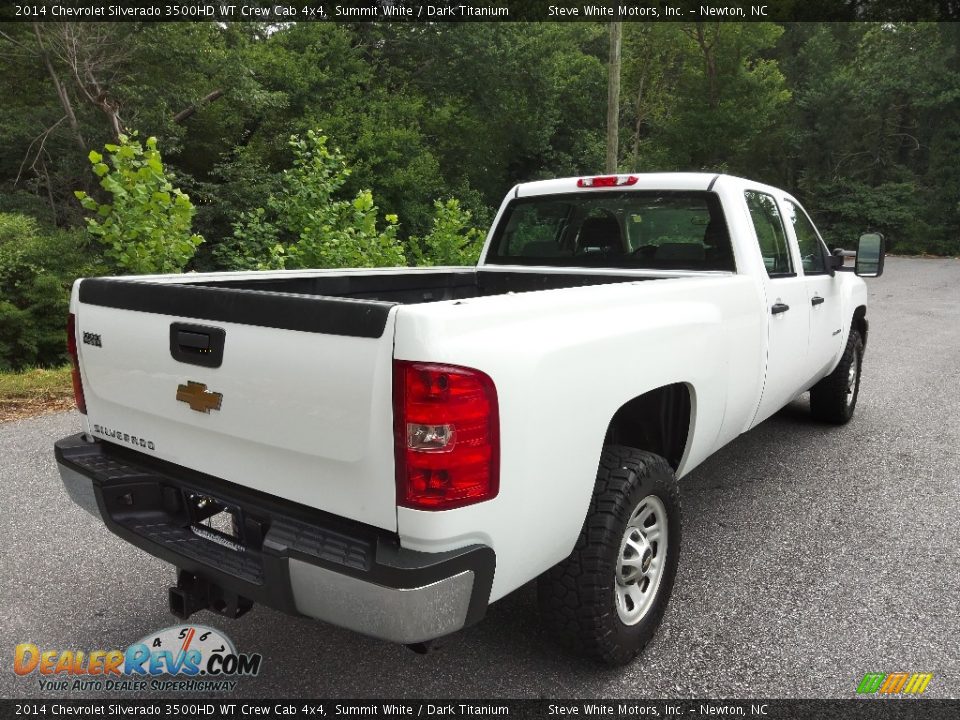 2014 Chevrolet Silverado 3500HD WT Crew Cab 4x4 Summit White / Dark Titanium Photo #6