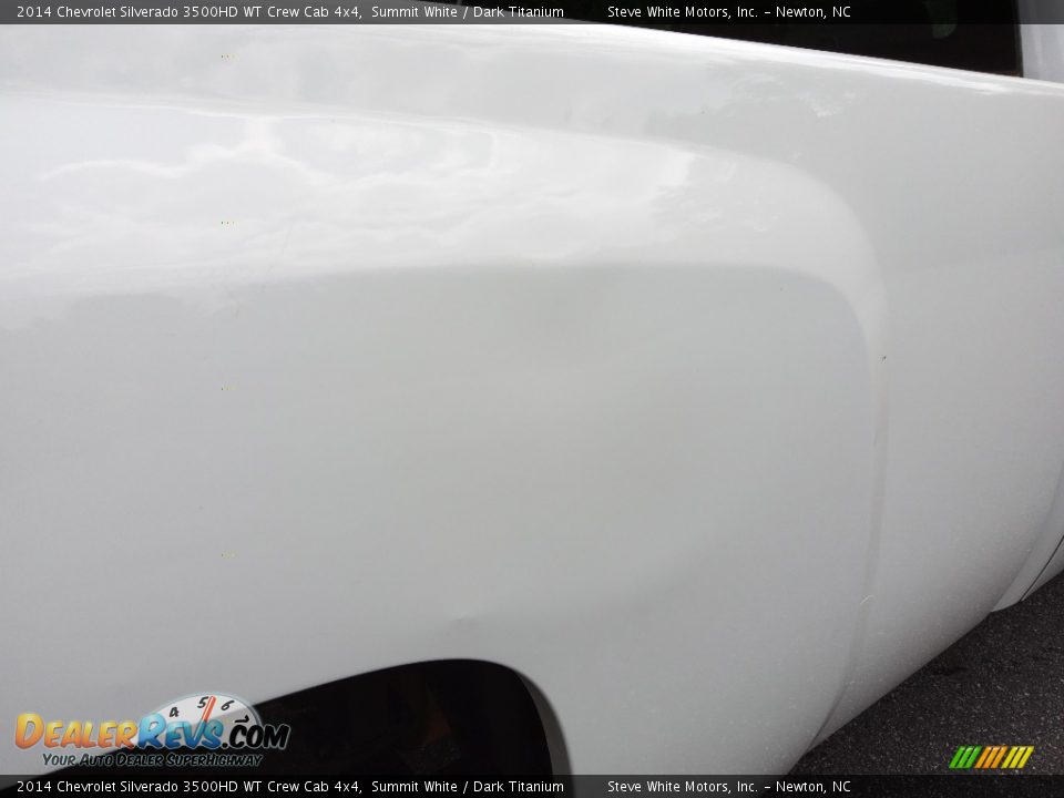 2014 Chevrolet Silverado 3500HD WT Crew Cab 4x4 Summit White / Dark Titanium Photo #7