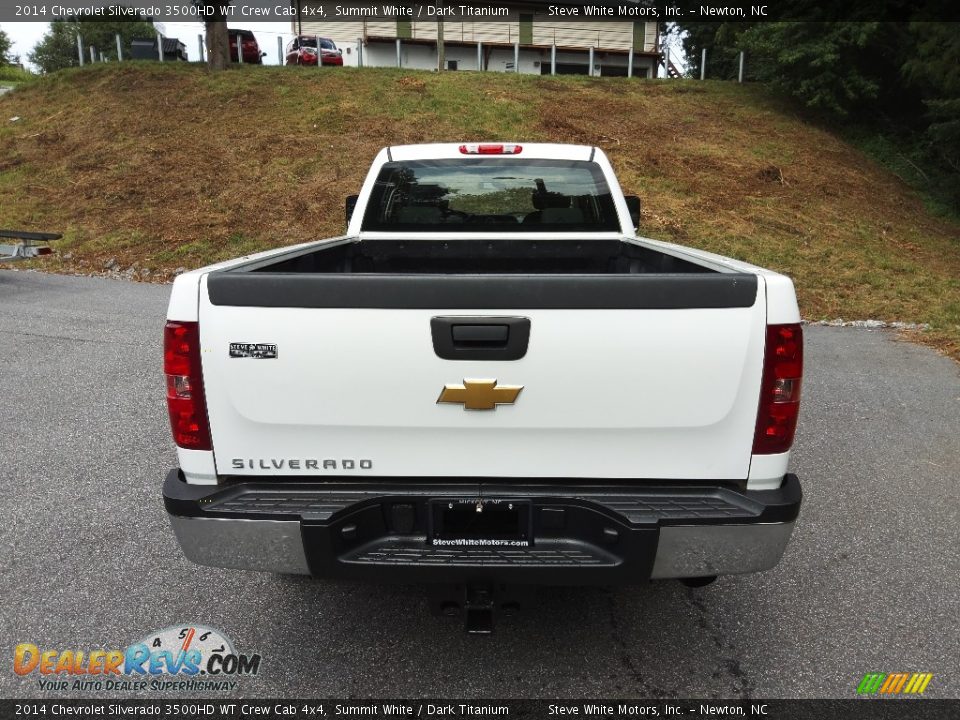 2014 Chevrolet Silverado 3500HD WT Crew Cab 4x4 Summit White / Dark Titanium Photo #8