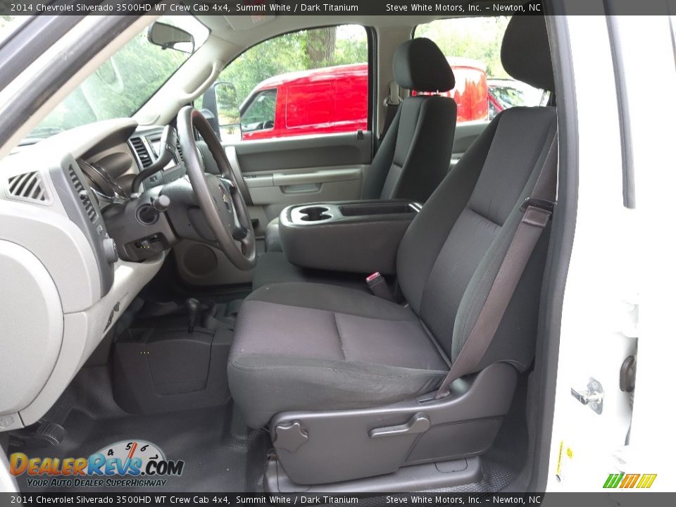 Front Seat of 2014 Chevrolet Silverado 3500HD WT Crew Cab 4x4 Photo #12
