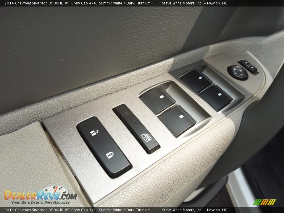 2014 Chevrolet Silverado 3500HD WT Crew Cab 4x4 Summit White / Dark Titanium Photo #13