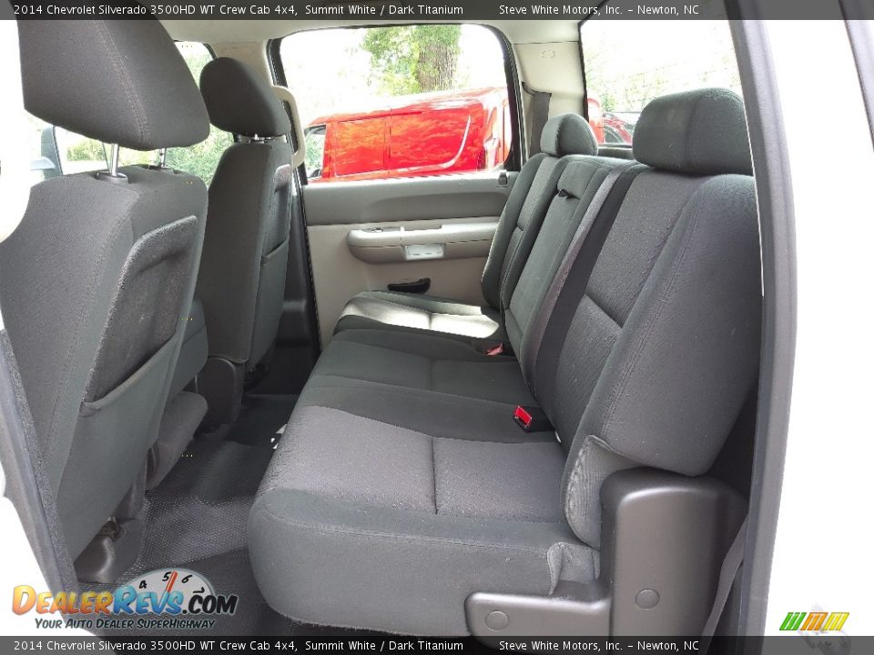Rear Seat of 2014 Chevrolet Silverado 3500HD WT Crew Cab 4x4 Photo #15