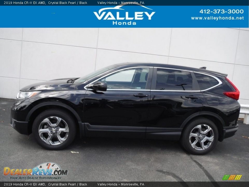 2019 Honda CR-V EX AWD Crystal Black Pearl / Black Photo #2