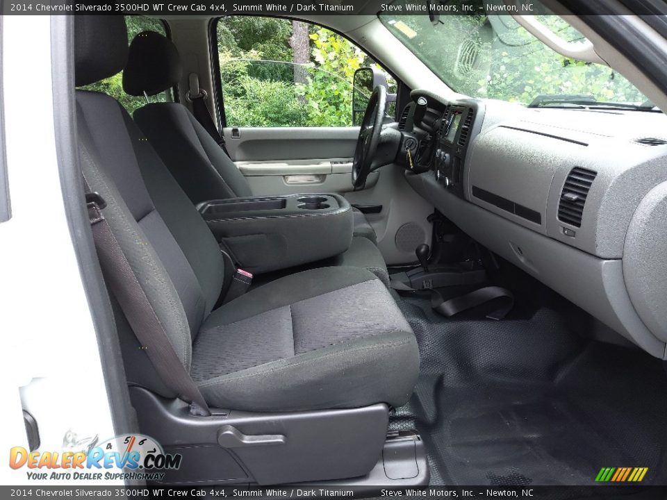 Front Seat of 2014 Chevrolet Silverado 3500HD WT Crew Cab 4x4 Photo #18