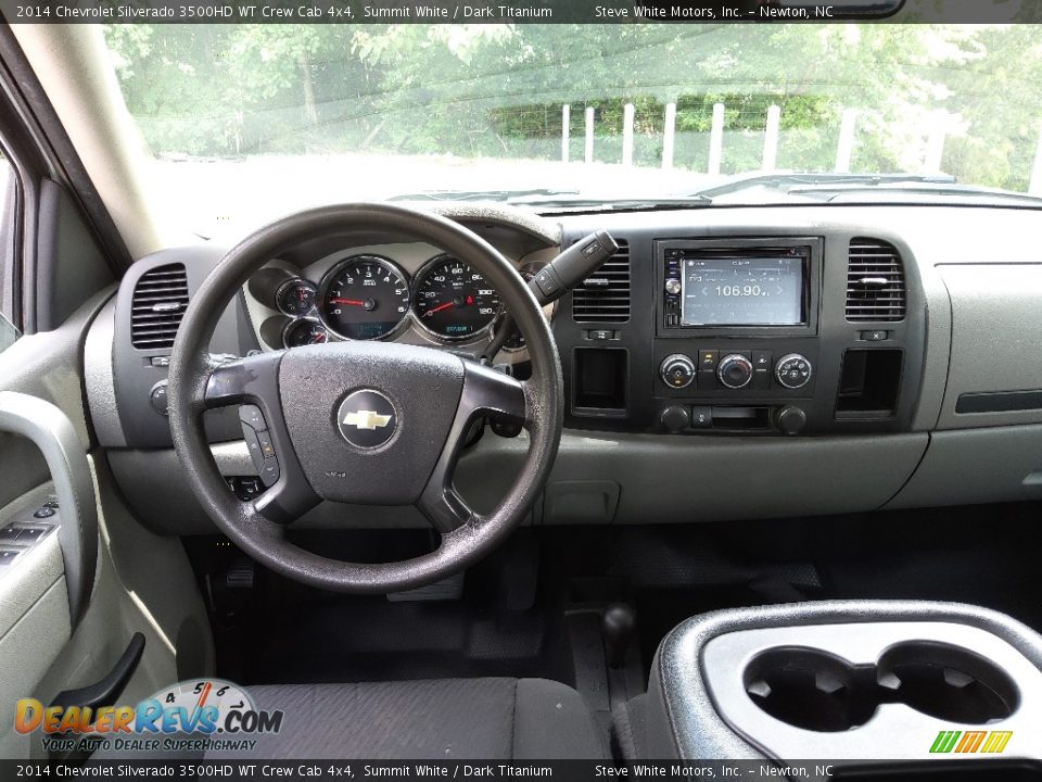 Dashboard of 2014 Chevrolet Silverado 3500HD WT Crew Cab 4x4 Photo #19