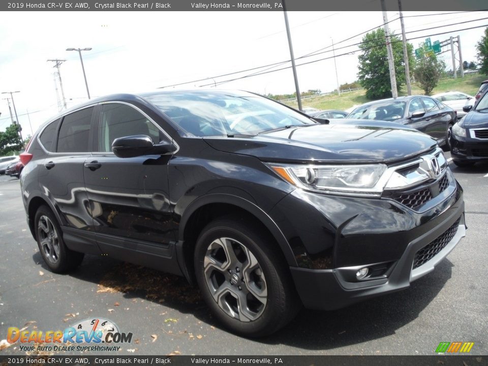 2019 Honda CR-V EX AWD Crystal Black Pearl / Black Photo #7