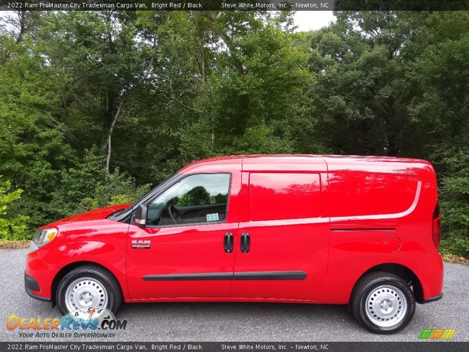 Bright Red 2022 Ram ProMaster City Tradesman Cargo Van Photo #1