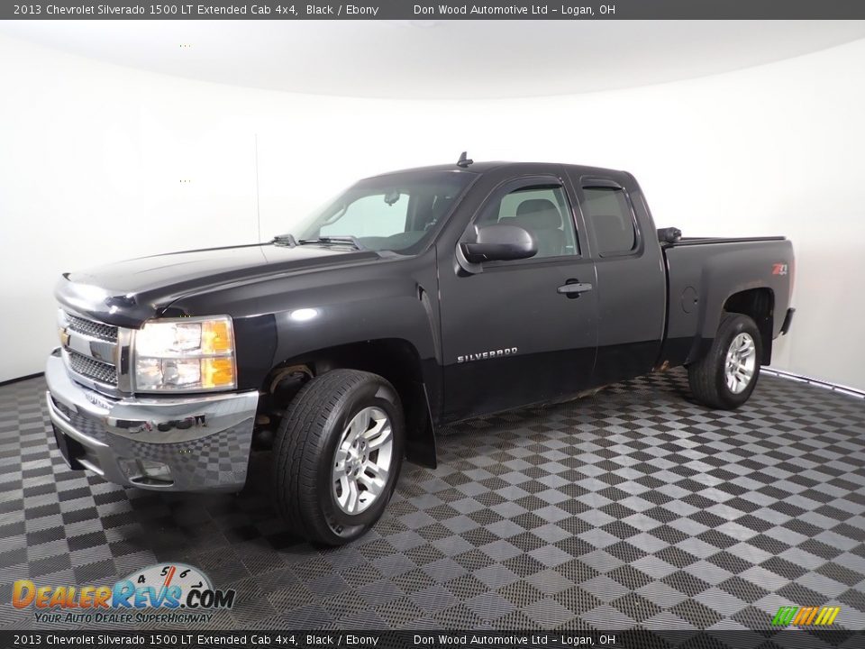 2013 Chevrolet Silverado 1500 LT Extended Cab 4x4 Black / Ebony Photo #3