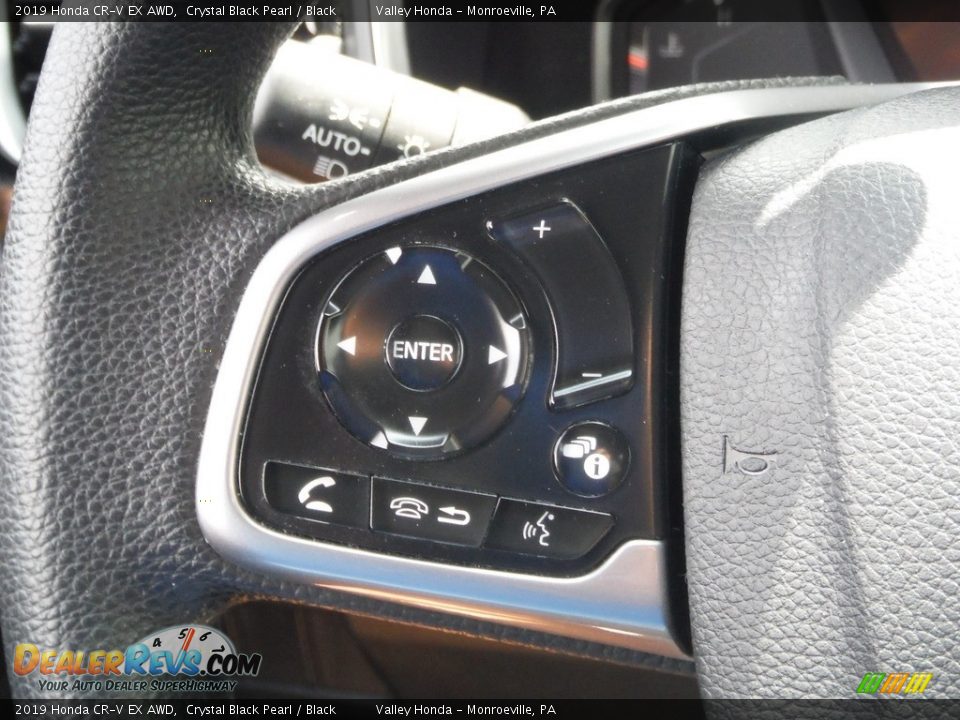 2019 Honda CR-V EX AWD Crystal Black Pearl / Black Photo #24