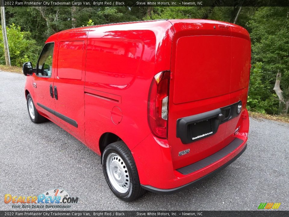 2022 Ram ProMaster City Tradesman Cargo Van Bright Red / Black Photo #8