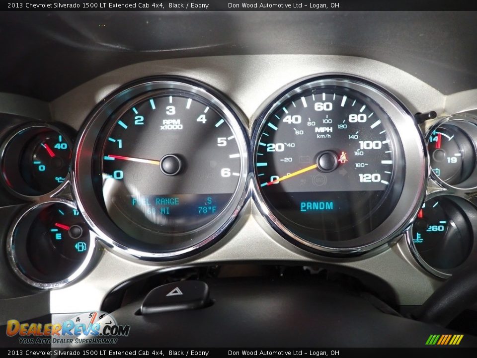2013 Chevrolet Silverado 1500 LT Extended Cab 4x4 Black / Ebony Photo #14