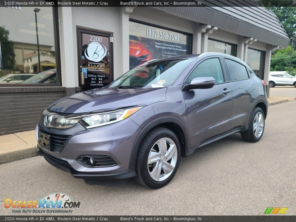 2020 Honda HR-V EX AWD Modern Steel Metallic / Gray Photo #2