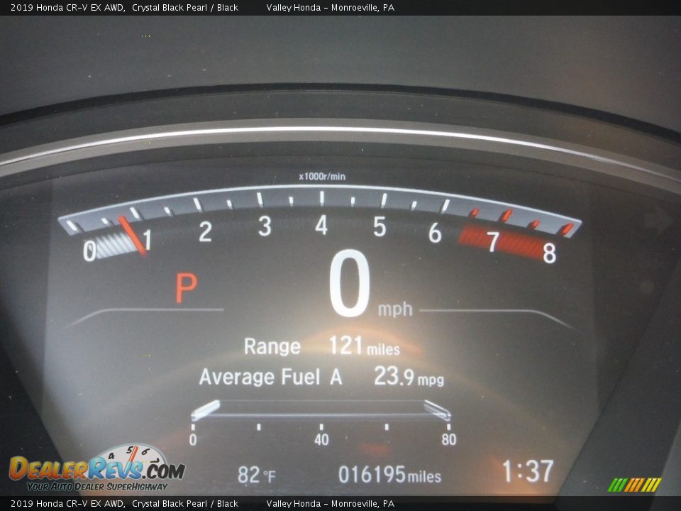 2019 Honda CR-V EX AWD Crystal Black Pearl / Black Photo #33