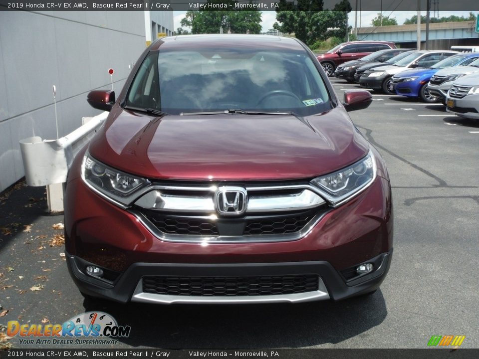 2019 Honda CR-V EX AWD Basque Red Pearl II / Gray Photo #5