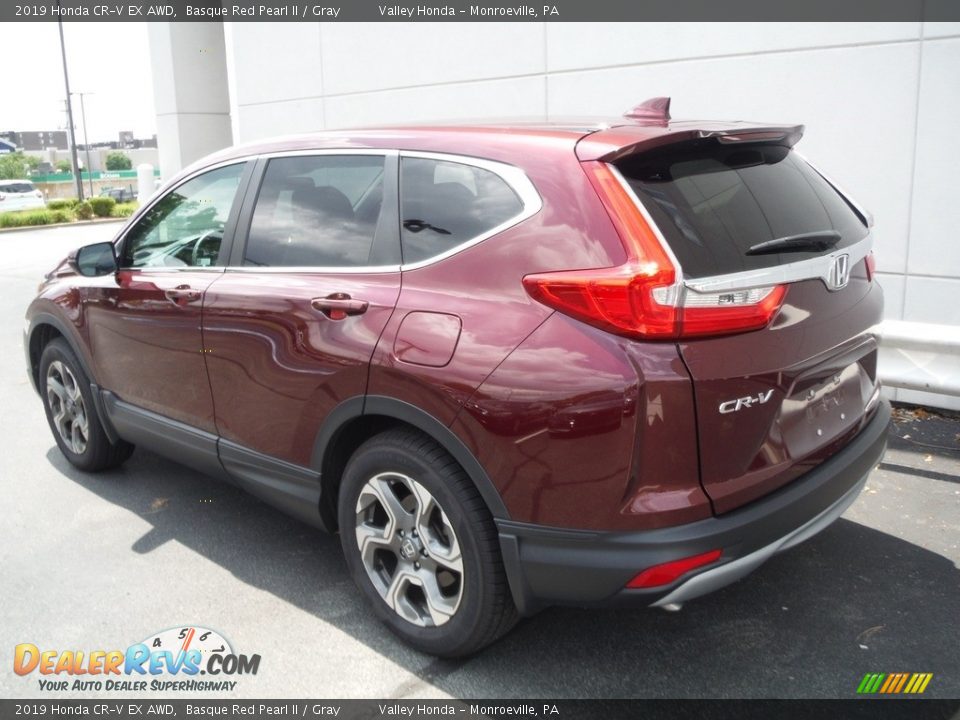 2019 Honda CR-V EX AWD Basque Red Pearl II / Gray Photo #9