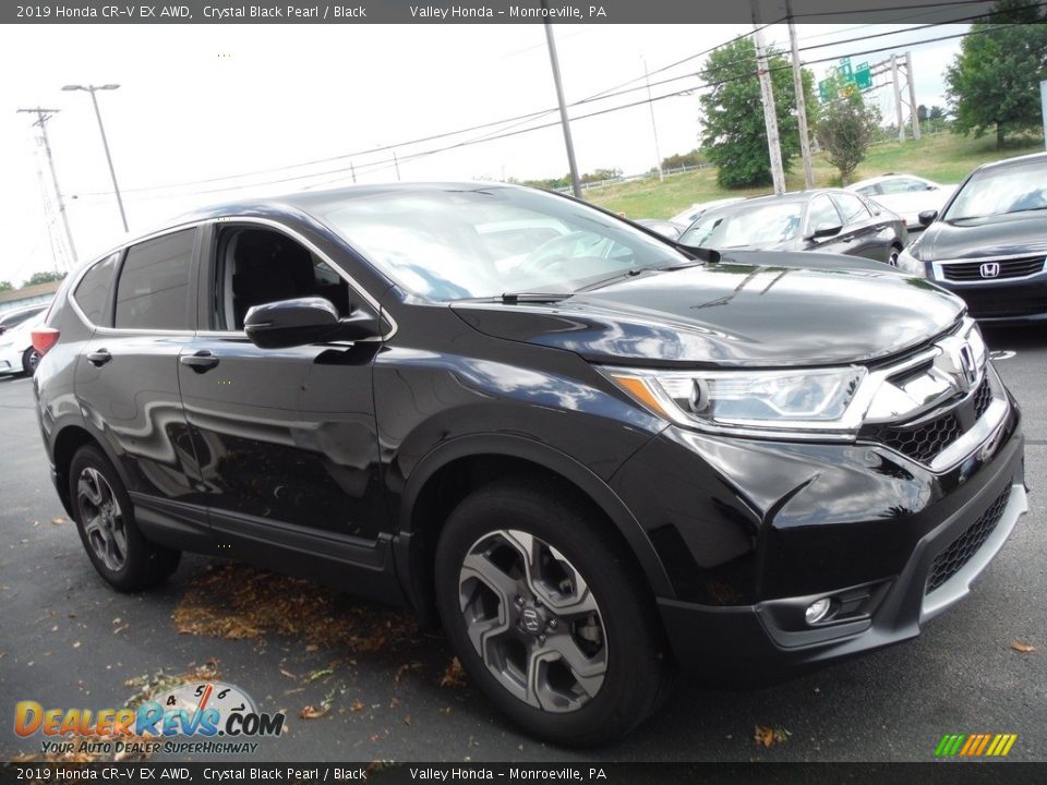 2019 Honda CR-V EX AWD Crystal Black Pearl / Black Photo #6