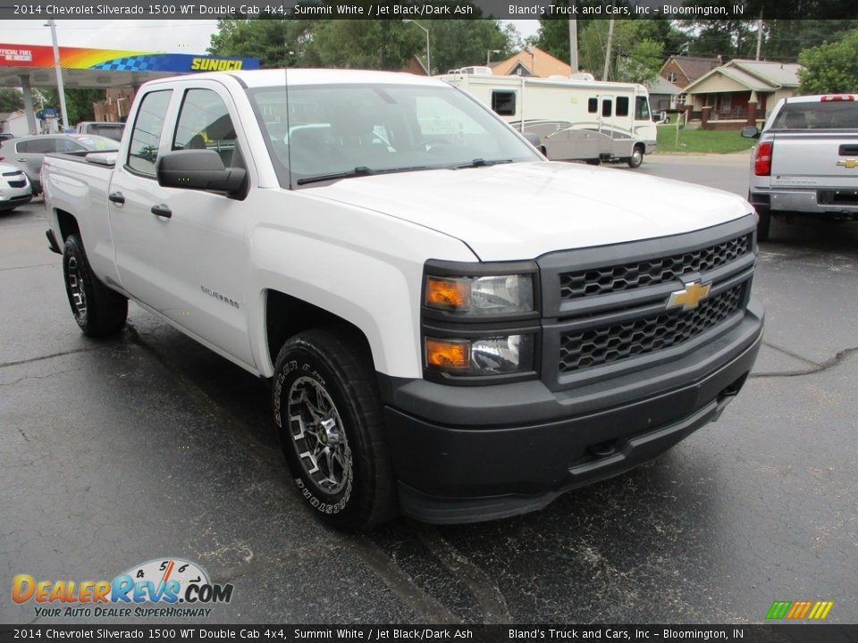 2014 Chevrolet Silverado 1500 WT Double Cab 4x4 Summit White / Jet Black/Dark Ash Photo #5