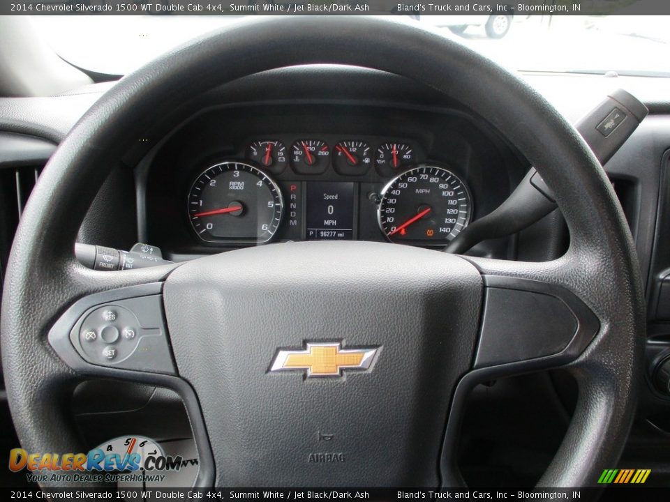 2014 Chevrolet Silverado 1500 WT Double Cab 4x4 Summit White / Jet Black/Dark Ash Photo #12