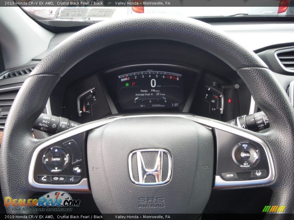 2019 Honda CR-V EX AWD Crystal Black Pearl / Black Photo #25