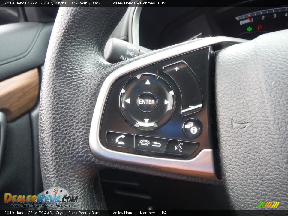 2019 Honda CR-V EX AWD Crystal Black Pearl / Black Photo #26