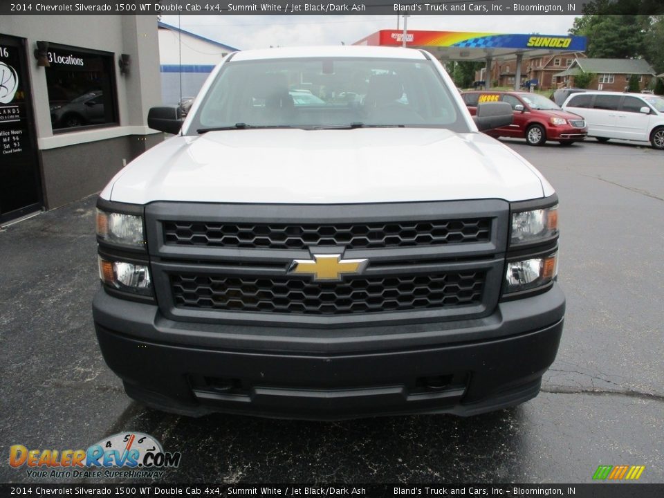 2014 Chevrolet Silverado 1500 WT Double Cab 4x4 Summit White / Jet Black/Dark Ash Photo #21