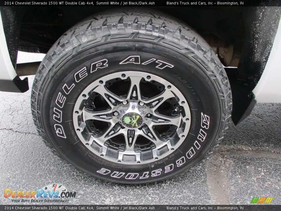 2014 Chevrolet Silverado 1500 WT Double Cab 4x4 Summit White / Jet Black/Dark Ash Photo #22