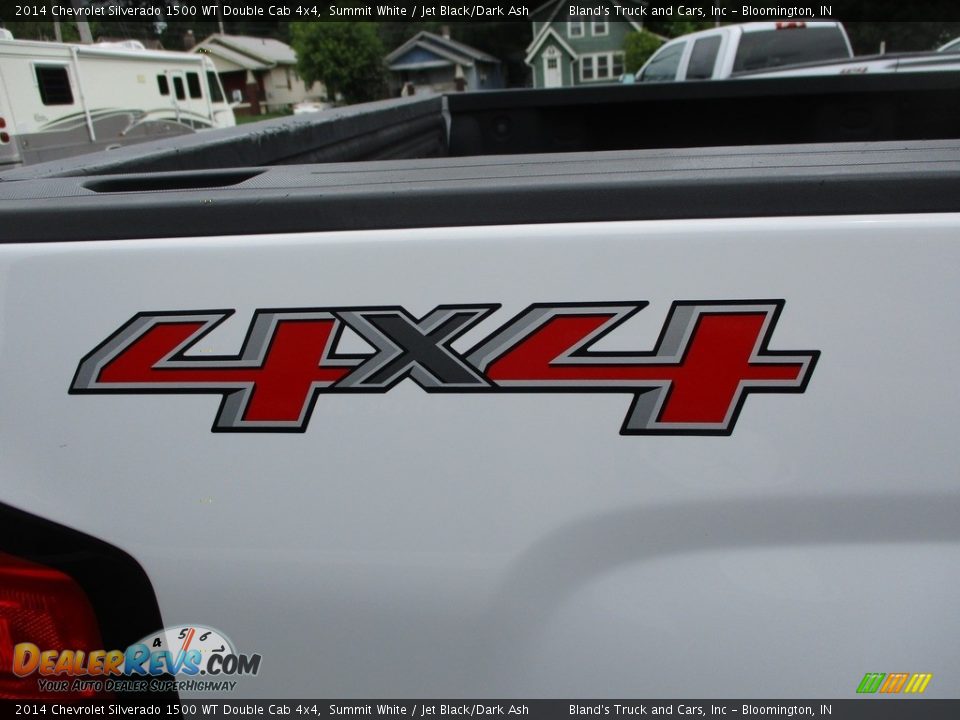 2014 Chevrolet Silverado 1500 WT Double Cab 4x4 Summit White / Jet Black/Dark Ash Photo #23