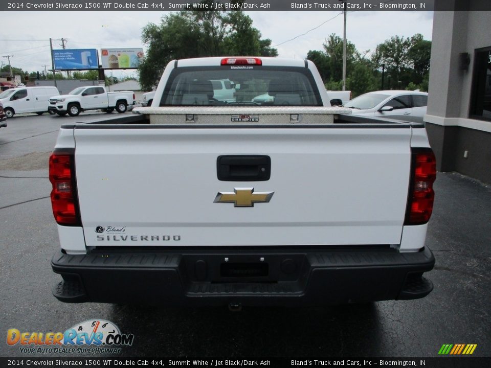 2014 Chevrolet Silverado 1500 WT Double Cab 4x4 Summit White / Jet Black/Dark Ash Photo #24