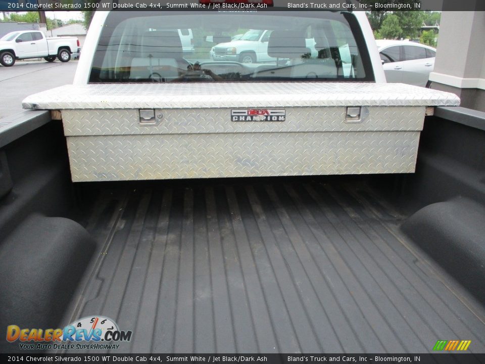 2014 Chevrolet Silverado 1500 WT Double Cab 4x4 Summit White / Jet Black/Dark Ash Photo #25